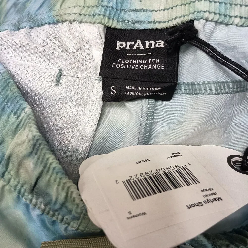 PrAna Womens Mariya Shorts Small Hybrid Pull On Casual Drawstring Mesh Pocket